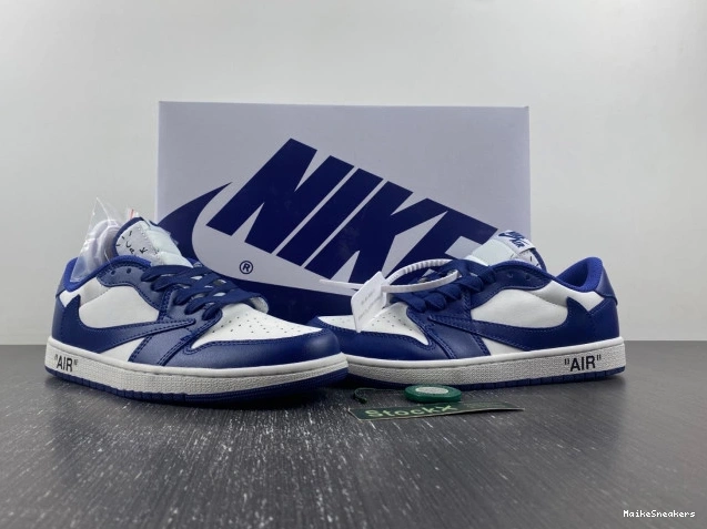 MaikeSneakers SCOTT X TRAVIS X CUSTOM AIR DM7890-101 JORDAN 1 OFF-WHITE 0816